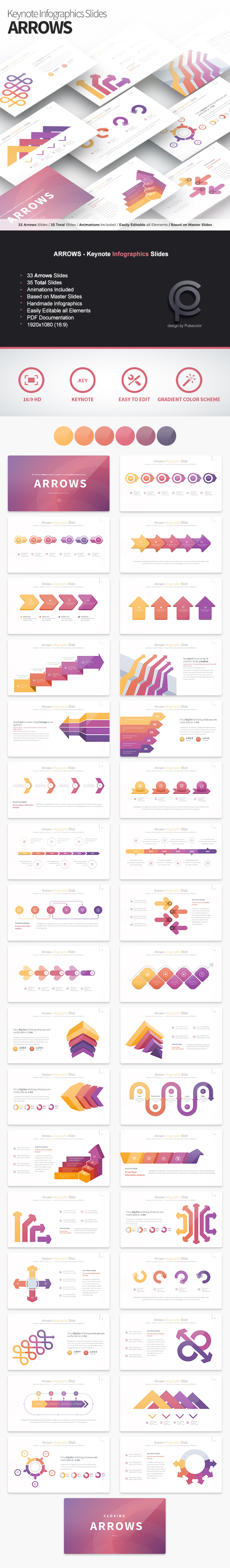 Arrows - Keynote Infographics Slides - Business Keynote Templates