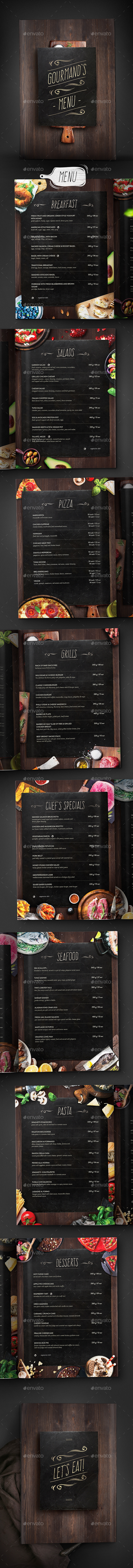 Restaurant Menu - Food Menus Print Templates