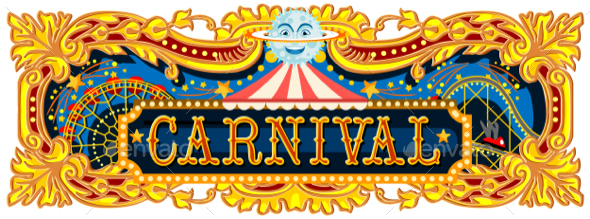 Carnival Banner Circus Template - Vectors
