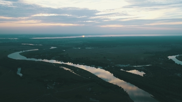 Flying Over the Beautiful River