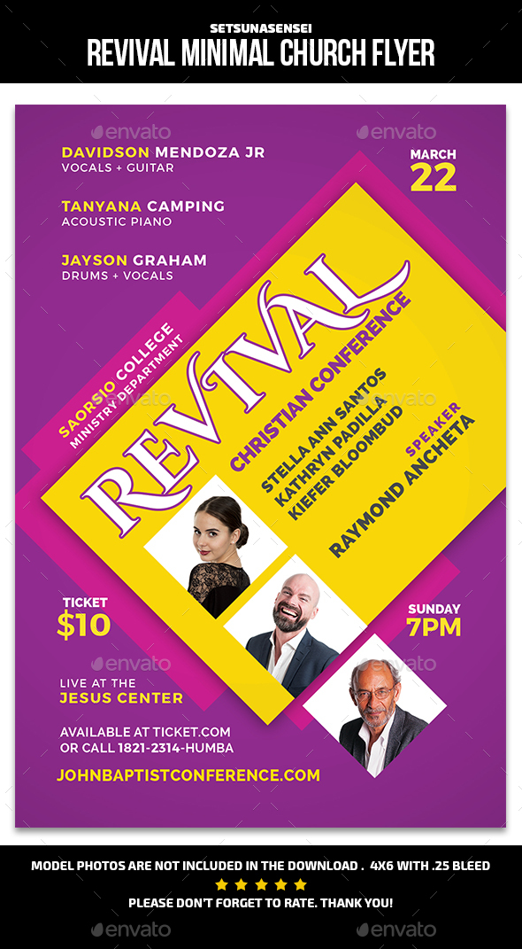 Revival Minimal Church Flyer - Church Flyers