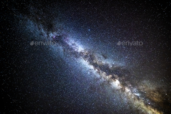 Milky Way in Joshua Tree - Stock Photo - Images