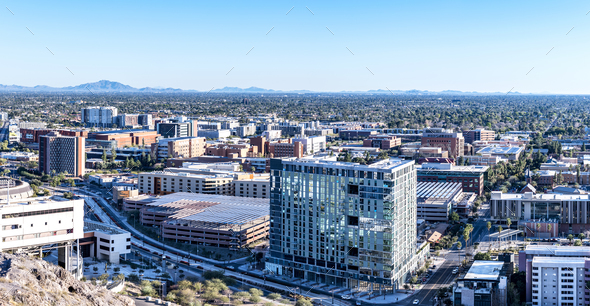 Arizona State University city overlook - Stock Photo - Images