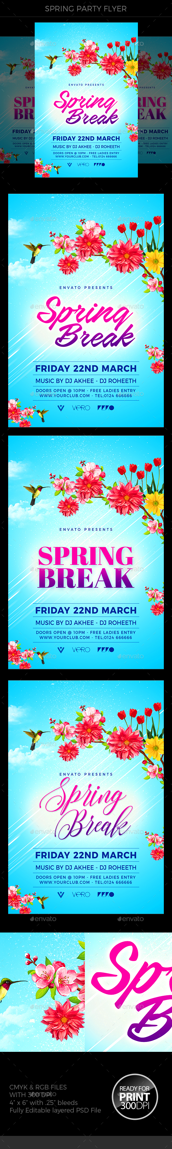 Spring Flyer - Clubs & Parties Events
