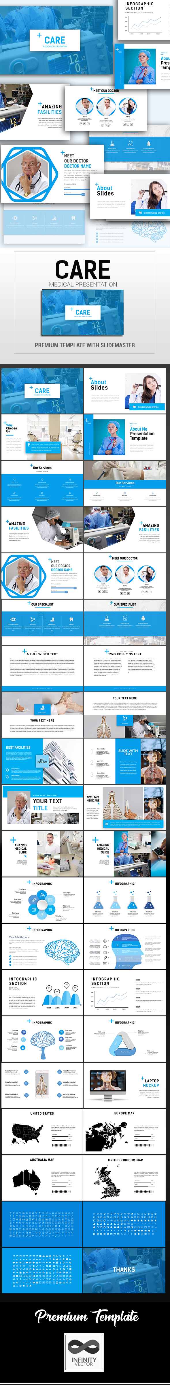 Care Medical Presentation - PowerPoint Templates Presentation Templates