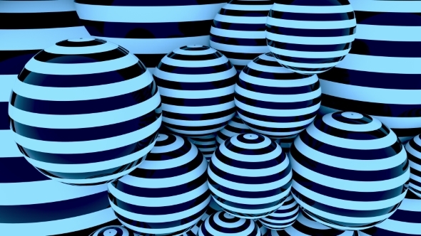 Blue Striped Globes alt