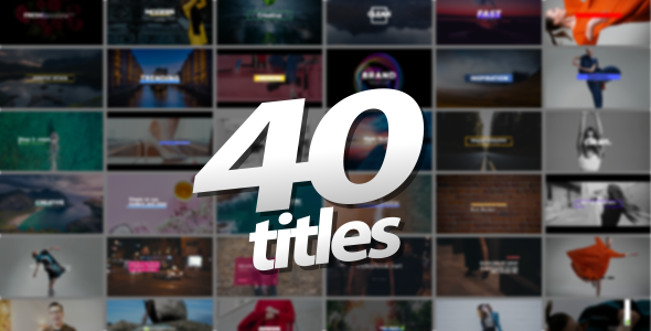 The Titles - 40 Trendy Titlels