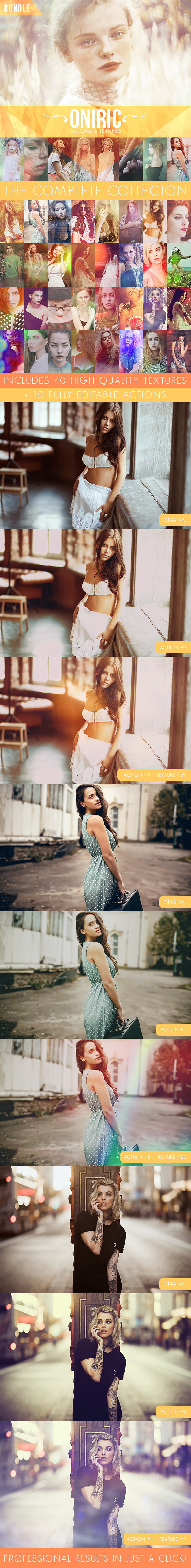 Oniric Actions and Textures Bundle - Photo Effects Actions