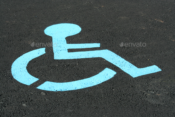 Handicapped symbol - Stock Photo - Images