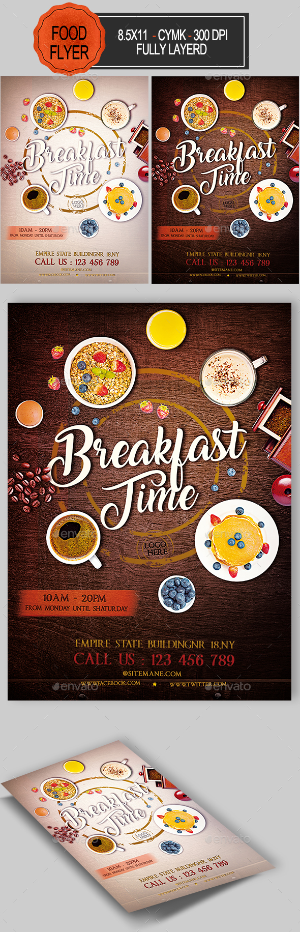 Breakfast Time Flyer - Events Flyers