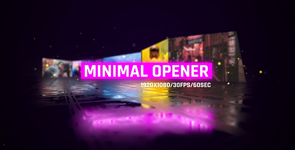 Minimal Openers/ Simple Slideshow/ Modern Museum/ Stylish Intro/ Bright 3D Camera Move/ Neon Mood