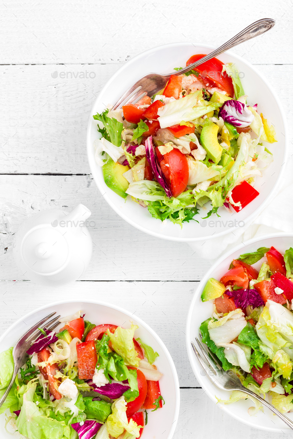 Healthy vegetable salad - Stock Photo - Images
