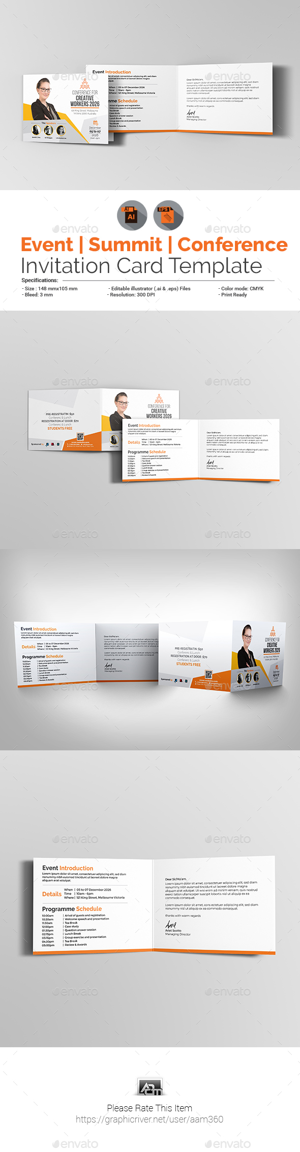Event/Conference Invitation Card Template With Regard To Seminar Invitation Card Template
