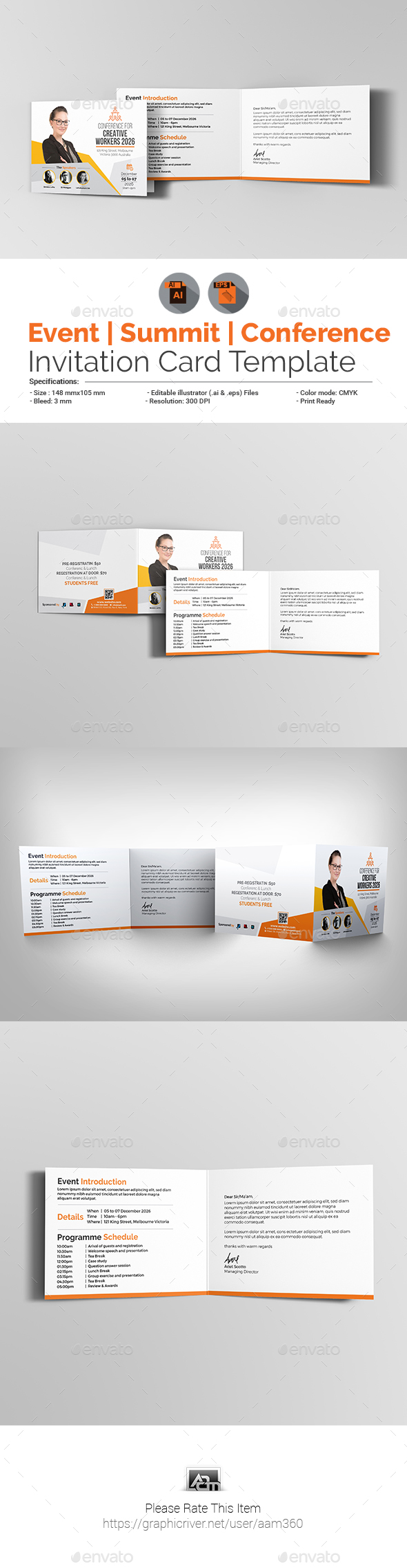 Event/Conference Invitation Card Template Intended For Seminar Invitation Card Template