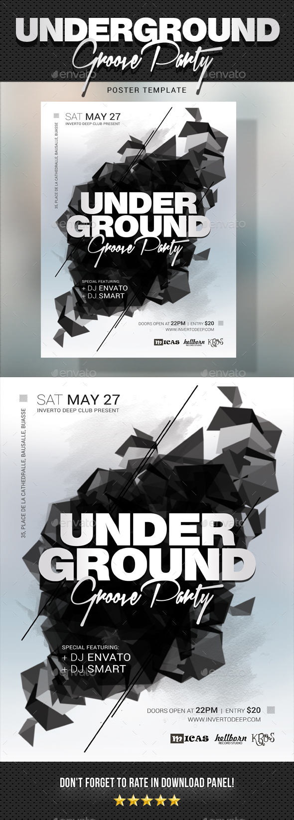 Underground Groove Poster - Signage Print Templates