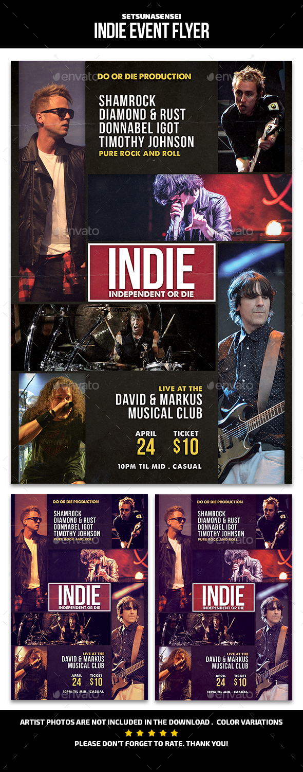 Indie Event Flyer - Concerts Events