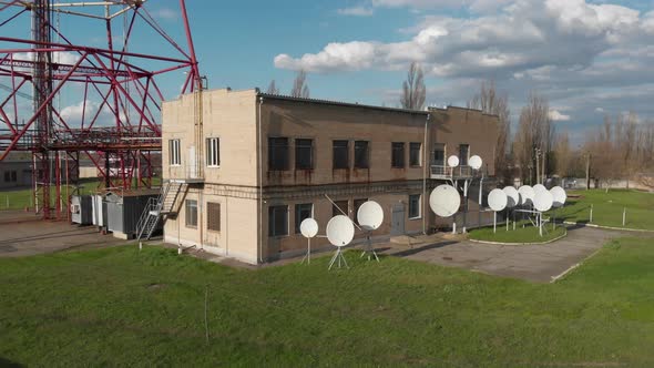 Satellite Antennas Outside the Sovietera Television Center