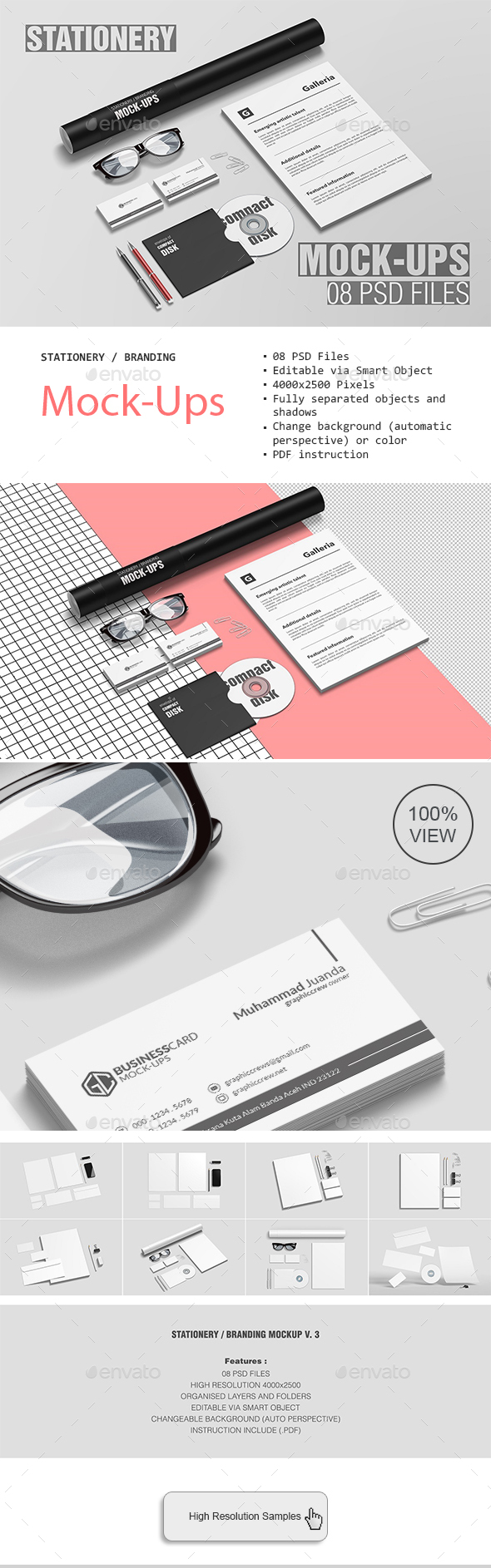 Stationery / Branding Mockup V. 3 - Stationery Print