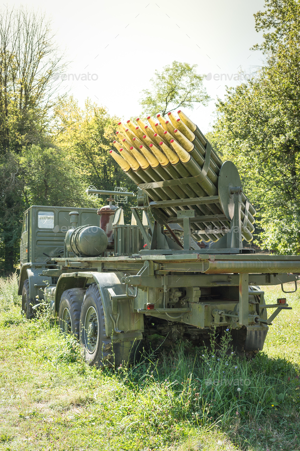 Truck with rockets - Stock Photo - Images