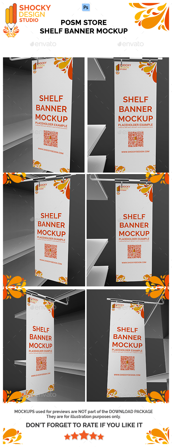 Download Posm Store Shelf Banner Mockup by shockydesign | GraphicRiver