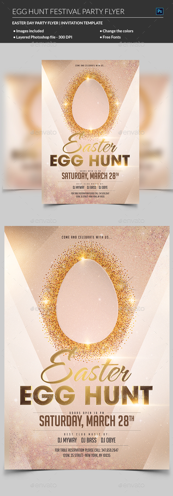 Easter Egg Hunt Flyer - Events Flyers