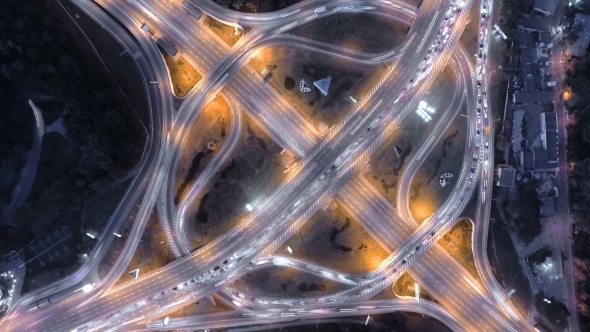 Night City Traffic. Kiev, Ukraine alt