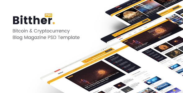 Bitther - BitcoinCrytocurrency - ThemeForest 21554130
