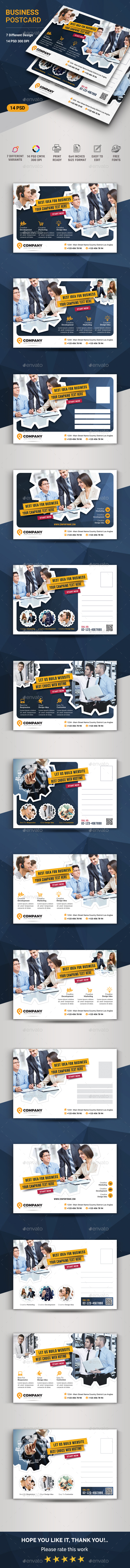 Business Postcard - Cards & Invites Print Templates