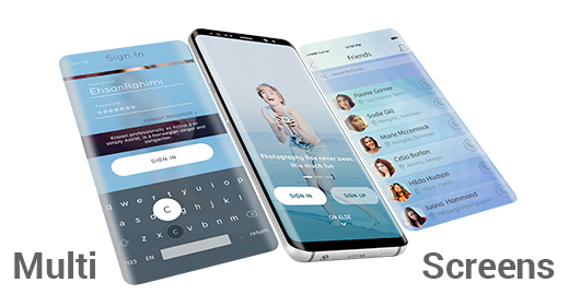 Multi-Screens Mock-ups - Apps UI Presentations