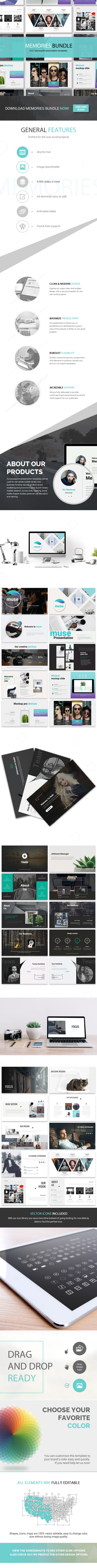 Memories Bundle - 3 in 1 - PowerPoint Templates Presentation Templates