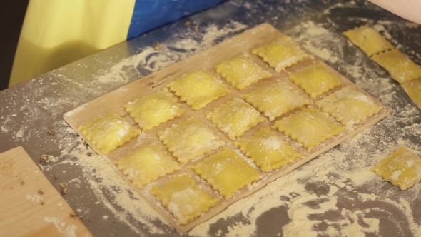 Cooking Ravioli By Hand
