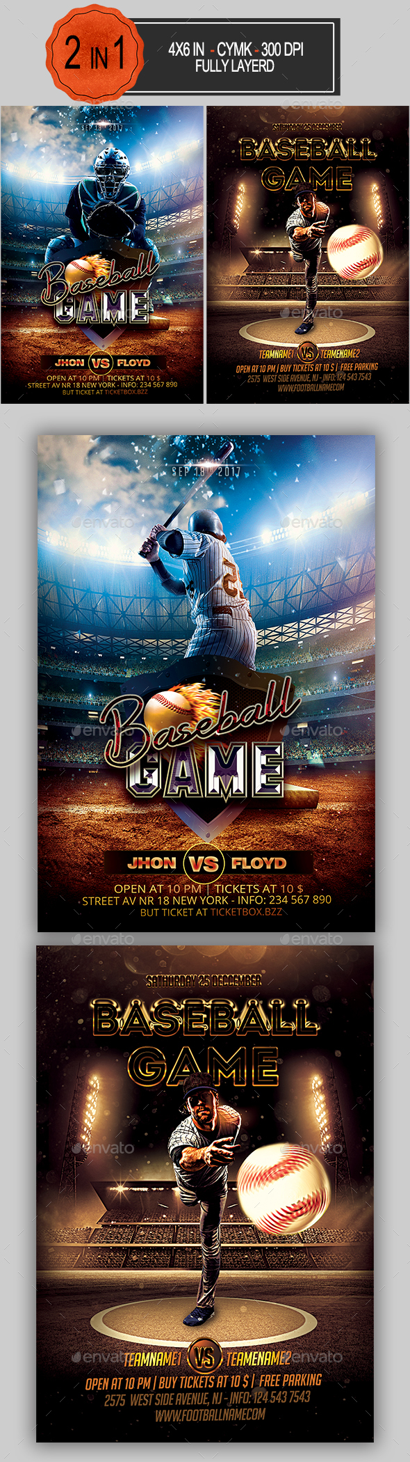 Baseball Flyer Bundle - Sports Events