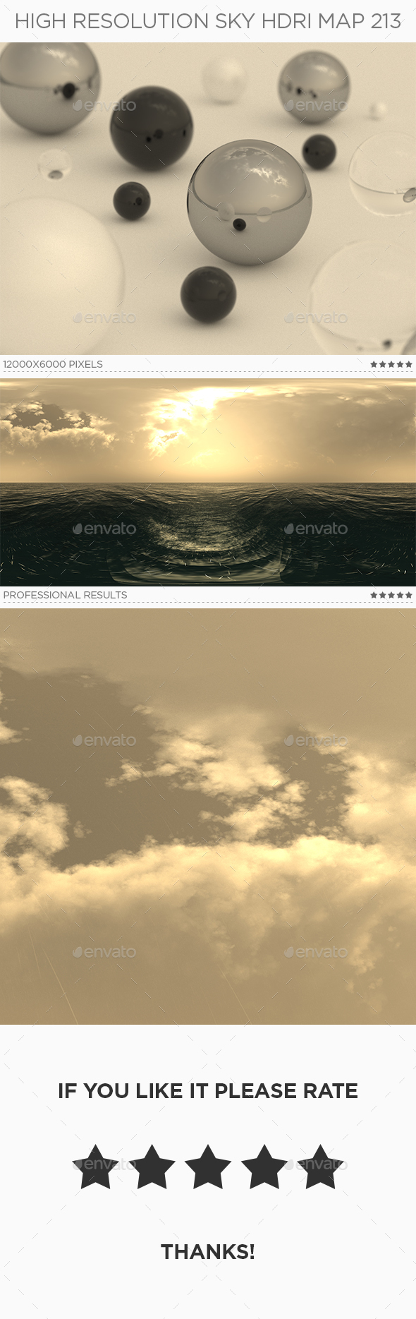 High Resolution Sky HDRi Map 213 - 3DOcean Item for Sale