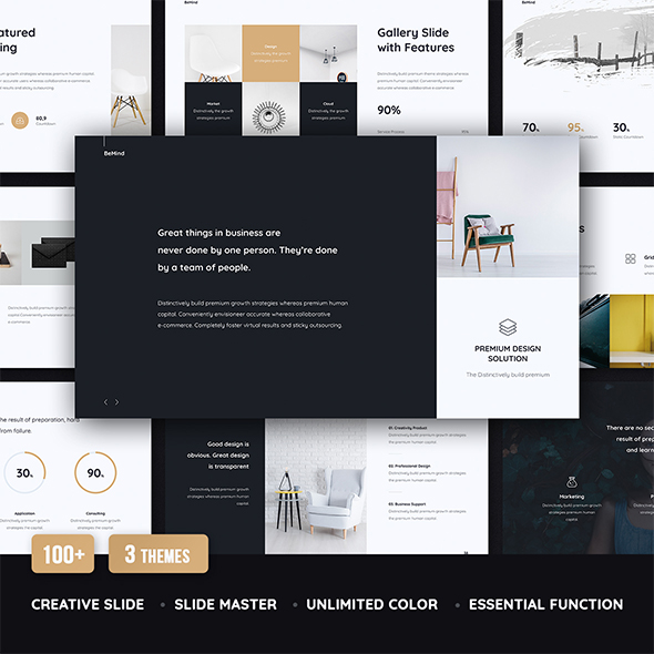 BeMind Minimal Template (Keynote) - Creative Keynote Templates