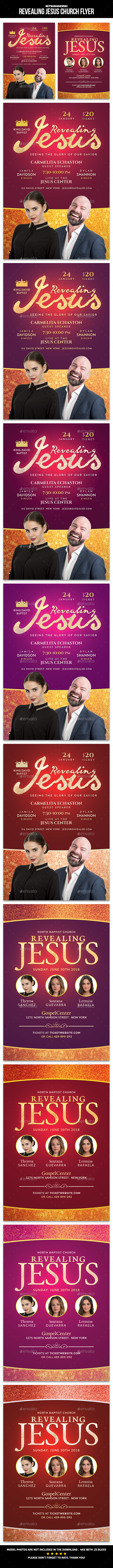 Revealing Jesus Church Flyer - Church Flyers