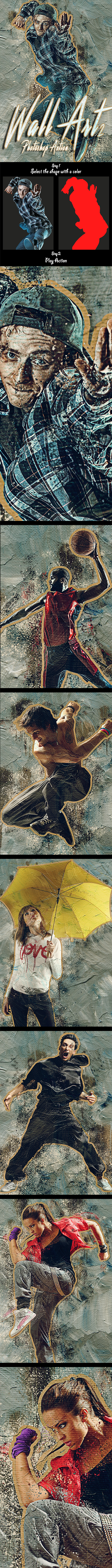 Wall Art 2 Photoshop Action