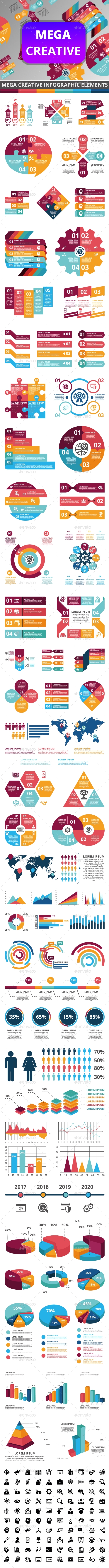 Mega Creative Infographic - Infographics