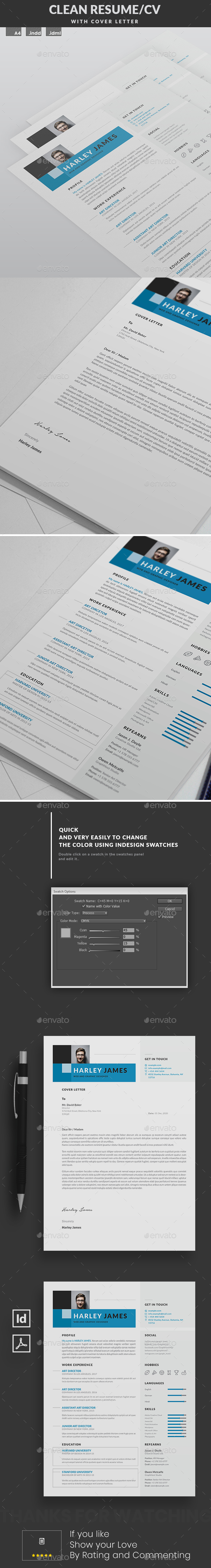 Clean Resume/CV - Resumes Stationery