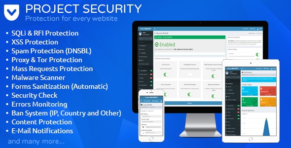 Project SECURITY – Website Security, Antivirus & Firewall - CodeCanyon Item for Sale