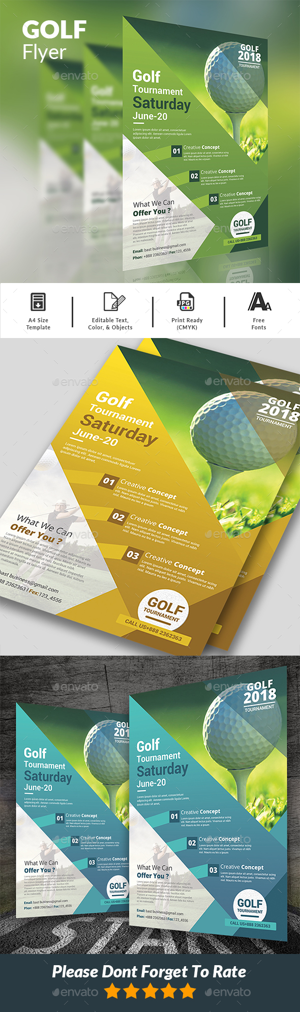 Golf Flyer - Events Flyers