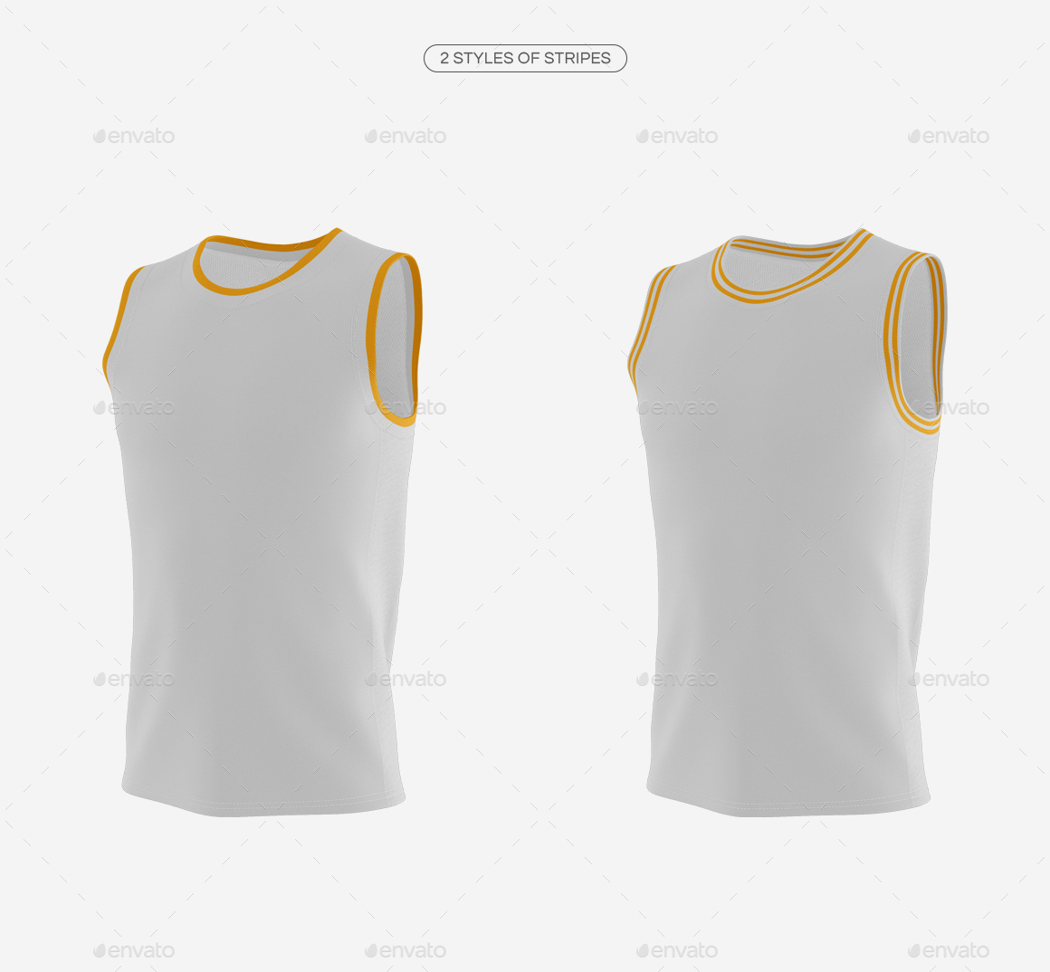 Download Basketball Jersey with Crew-Neck Mockup by TRDesignme | GraphicRiver