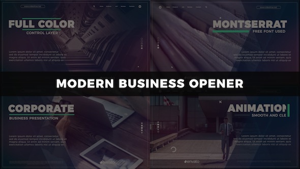 Modern Business Opener - VideoHive 21561910