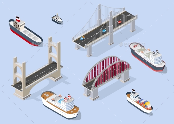Cruise Boat and Naval Ships - Buildings Objects