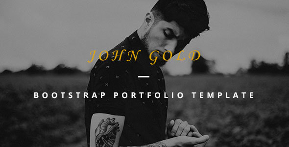 John Gold-Bootstrap Portfolio Template by monochrme