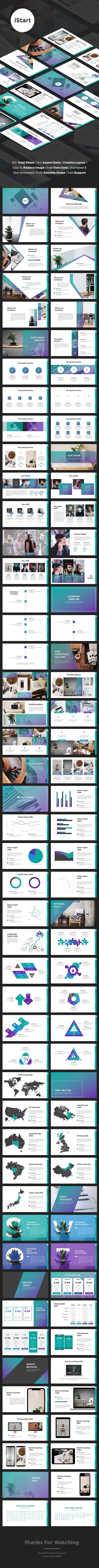 iStart - StartUp Google Slides Template - Google Slides Presentation Templates