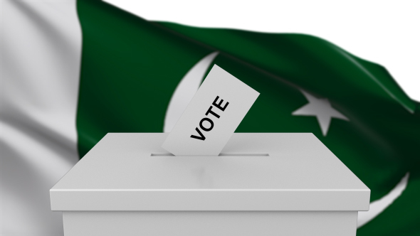 Ballot Box With Pakistan Flag Motion Graphics Videohive