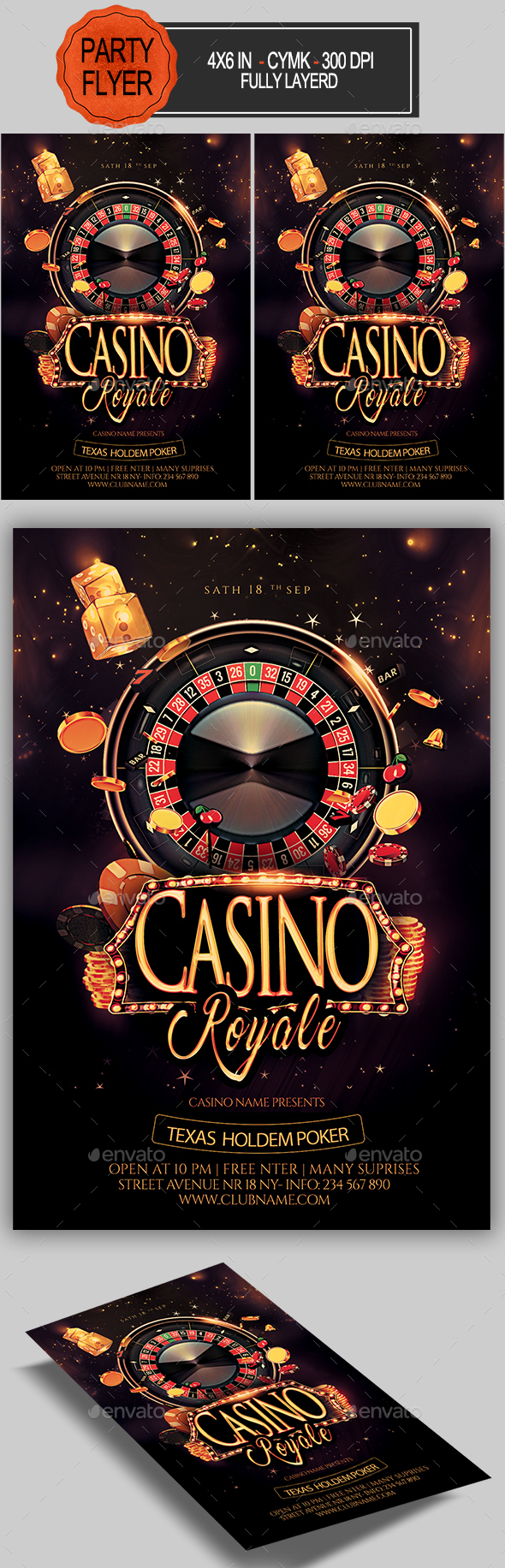 Casino Flyer - Clubs & Parties Events