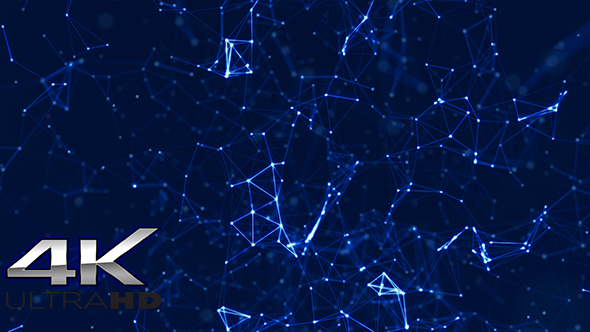 Blue Modern Plexus Background 4k, Motion Graphics | VideoHive