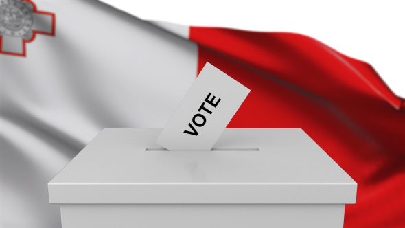 Ballot Box with Malta Flag, Motion Graphics | VideoHive