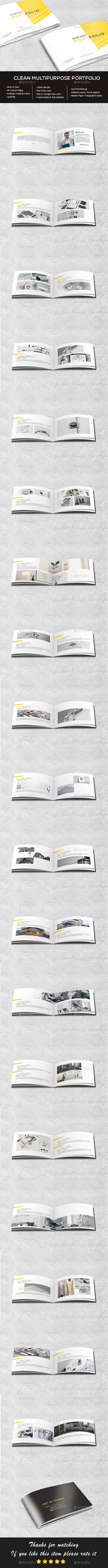 Clean A5 Portofolio - Portfolio Brochures